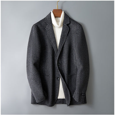 Blazer Reversible de Lana a Rayas para Hombre - Image 12