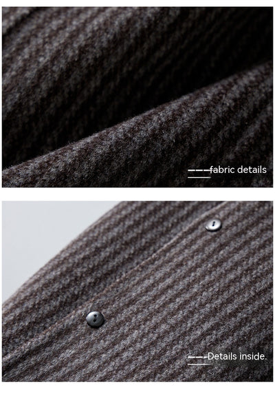 Blazer Reversible de Lana a Rayas para Hombre - Image 14