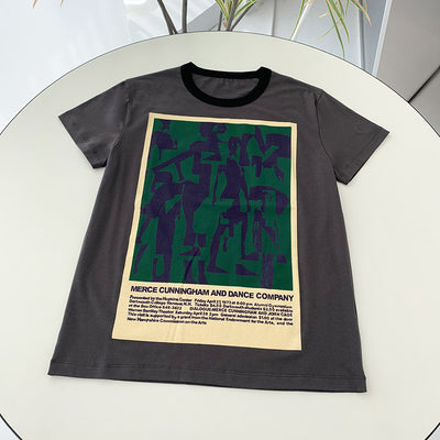 Camiseta Suelta Estampado Bailarín para Pareja - Unisex Algodón - Image 12