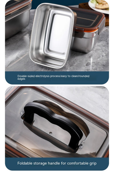 Contenedor Hermético de Acero Inoxidable para Refrigerador y Congelador - Image 29
