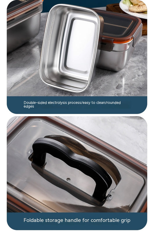 Contenedor Hermético de Acero Inoxidable para Refrigerador y Congelador - Image 29