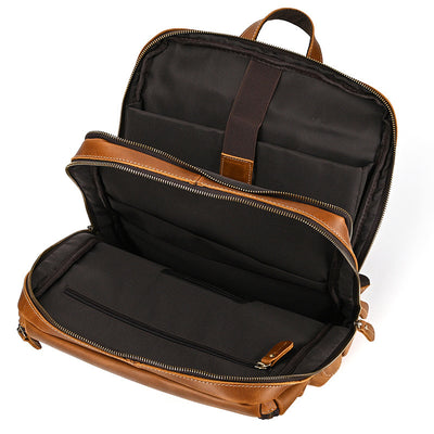Mochila de Cuero Vintage para Hombre - Piel de Res Auténtica - Image 31