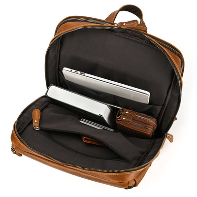 Mochila de Cuero Vintage para Hombre - Piel de Res Auténtica - Image 32