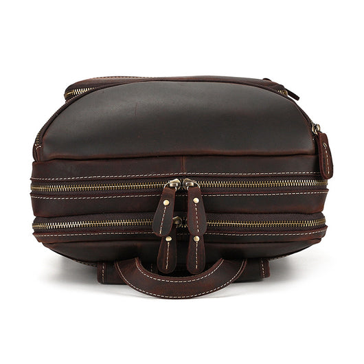 Mochila de Cuero Vintage para Hombre - Piel de Res Auténtica - Image 36