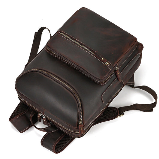 Mochila de Cuero Vintage para Hombre - Piel de Res Auténtica - Image 41