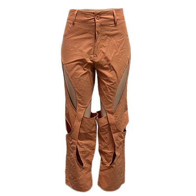 Pantalones Casuales de Algodón y Lino con Detalle Torcido - Image 34