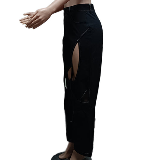 Pantalones Casuales de Algodón y Lino con Detalle Torcido - Image 43