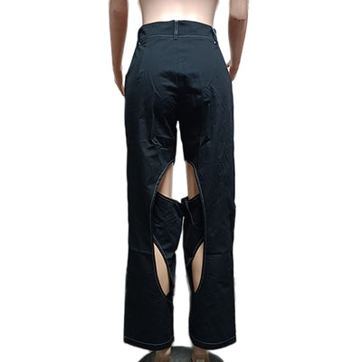 Pantalones Casuales de Algodón y Lino con Detalle Torcido - Image 44