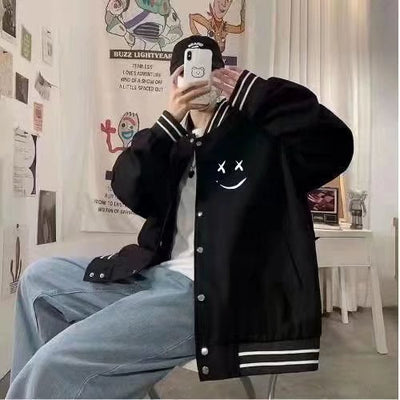 Chaqueta Beisbolera Suelta Estilo Hong Kong - Abrigo de Moda Otoño Invierno - Image 11