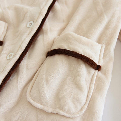Pijamas de Franela para Parejas Otoño e Invierno - Image 10
