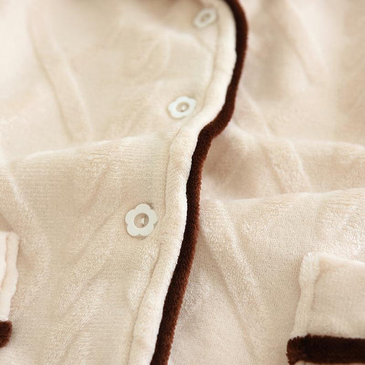 Pijamas de Franela para Parejas Otoño e Invierno - Image 11