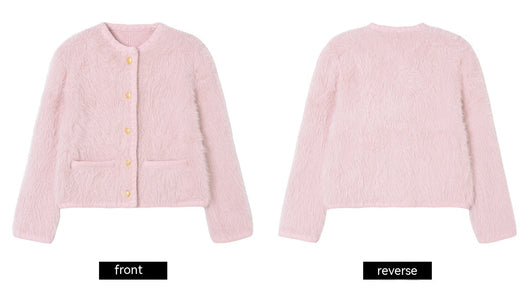 Cardigan Tejido Mohair Suave - Abrigo Largo de Manga Larga - Image 13