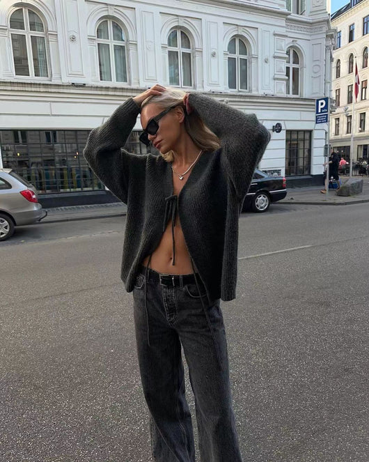 Cardigan Retro de Textura Suave y Estilo Clásico para Mujer - Image 17