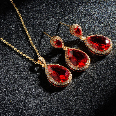 Conjunto de Collar y Aretes de Circonita Brillante para Novia - Joyería Elegante y Minimalista - Image 16