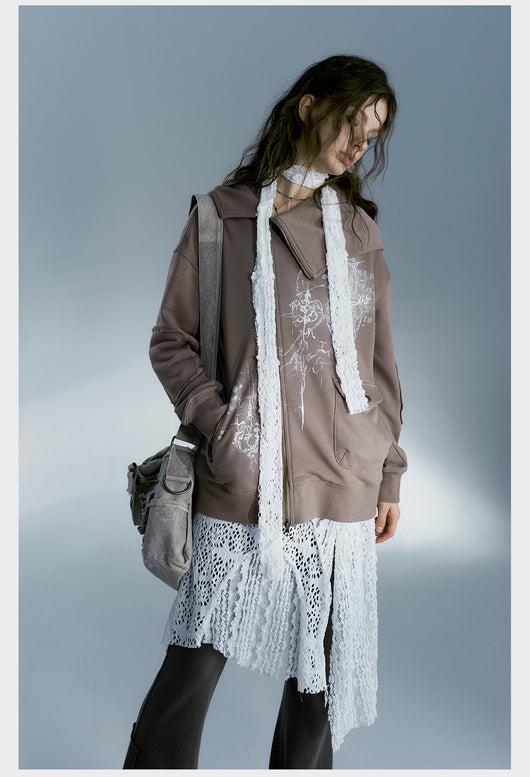 Sudadera Asimétrica Estilo Relajado para Mujer - Image 9