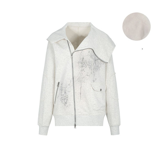 Sudadera Asimétrica Estilo Relajado para Mujer - Image 13