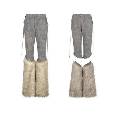 Pantalones Capri Patchwork de Piel Sintética - Image 12