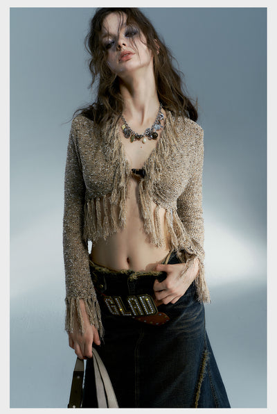 Chaqueta Suéter Fringe Street Hottie - Image 12