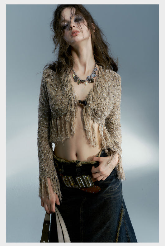 Chaqueta Suéter Fringe Street Hottie - Image 12