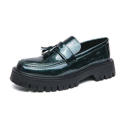 Zapatos de Cuero para Hombre con Plataforma en Punta - Image 18