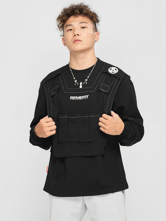 Polera Táctica de Dos Cuerpos con Algodón Stretch y Mangas Largas - Image 9