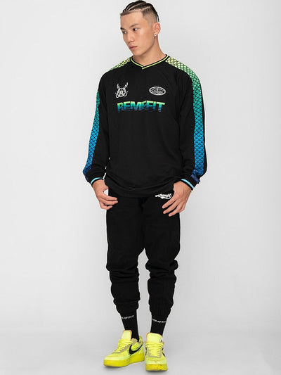 Camiseta Deportiva de Manga Larga Bicolor para Parejas - Secado Rápido - Image 7