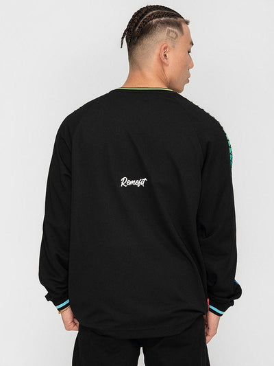 Camiseta Deportiva de Manga Larga Bicolor para Parejas - Secado Rápido - Image 11