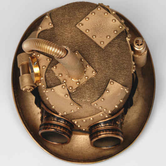 Sombrero Steampunk con Gafas y Brújula Gótica - Image 11
