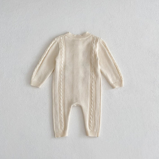 Pelele Tejido Artesanal con Bordados para Bebé Niña - Image 30