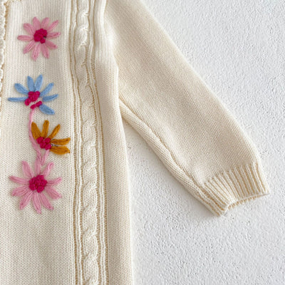 Pelele Tejido Artesanal con Bordados para Bebé Niña - Image 33