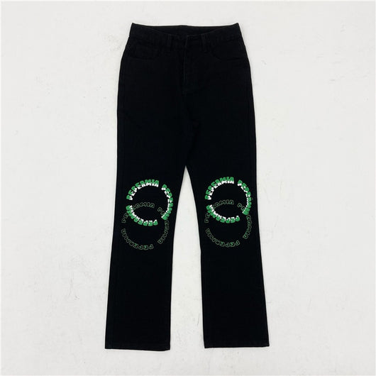 Pantalones Jeans Hombre Rectos Sueltos Pierna Ancha - Image 13