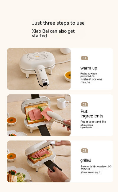 Tostadora Prensa para Sándwiches y Pan - Máquina Desayunador Compacta - Image 15