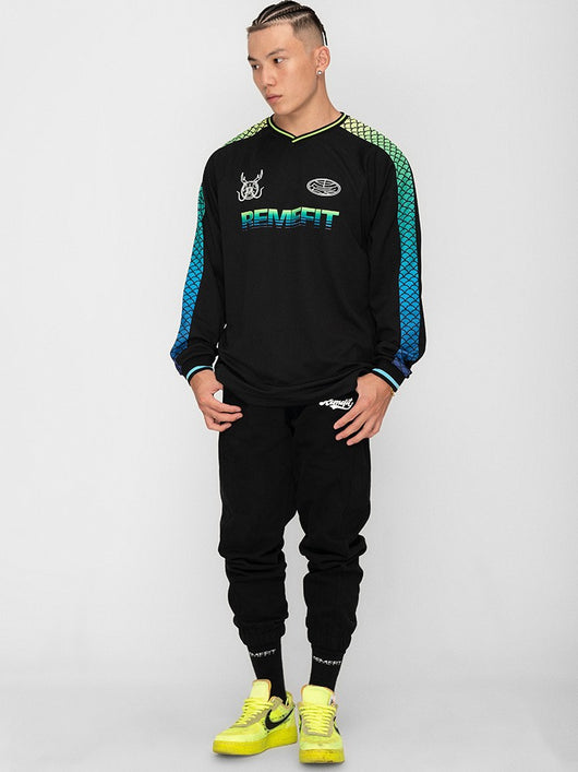 Camiseta Deportiva de Manga Larga Bicolor para Parejas - Secado Rápido - Image 15