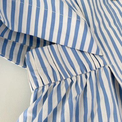 Vestido Camisero Retro Marinero con Cuello V y Rayas Desestructuradas - Image 25