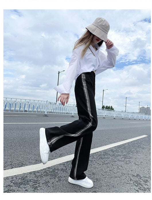 Jeans Rectos con Degradado Negro - Image 10