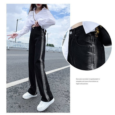 Jeans Rectos con Degradado Negro - Image 15