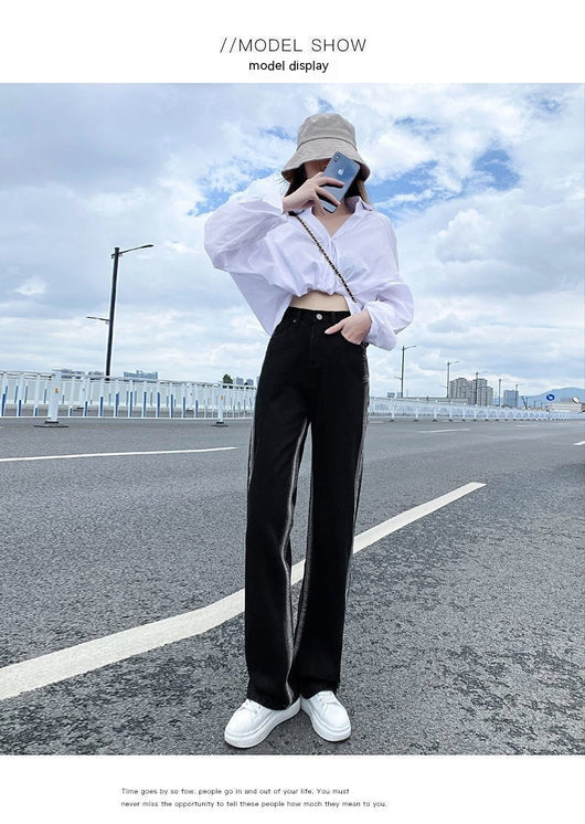 Jeans Rectos con Degradado Negro - Image 16