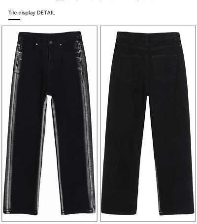 Jeans Rectos con Degradado Negro - Image 17