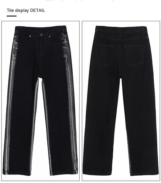 Jeans Rectos con Degradado Negro - Image 17