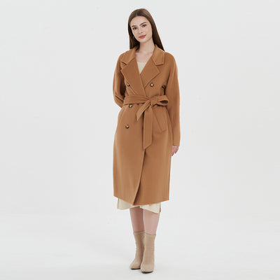 Abrigo Reversible de Cachemira para Mujer Largo - Image 19