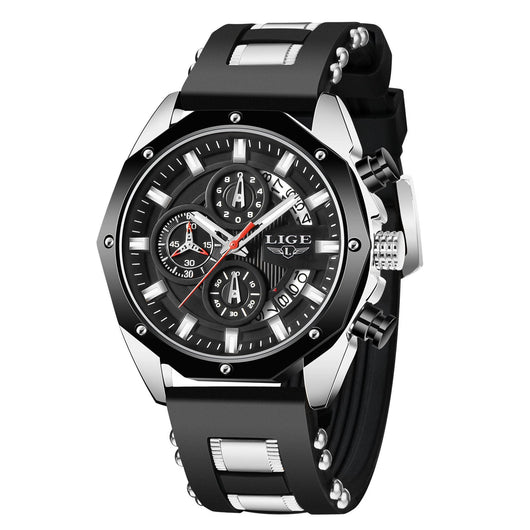 Reloj Deportivo de Lujo para Hombre - Cuarzo Resistente al Agua con Cronógrafo - Image 8