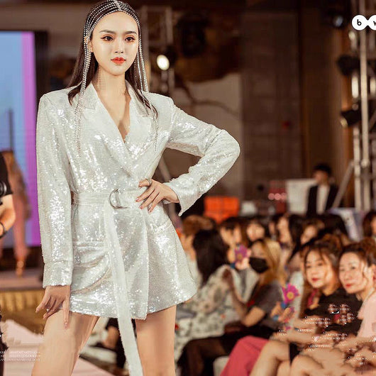 Abrigo Elegante de Gala para Mujer - Estilo Anfitriona - Image 15