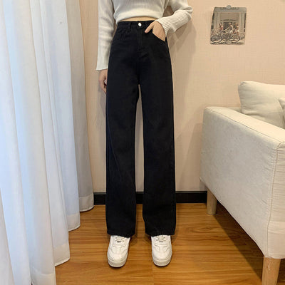 Jeans Retro Cintura Alta Recta Holgada para Mujer - Image 16
