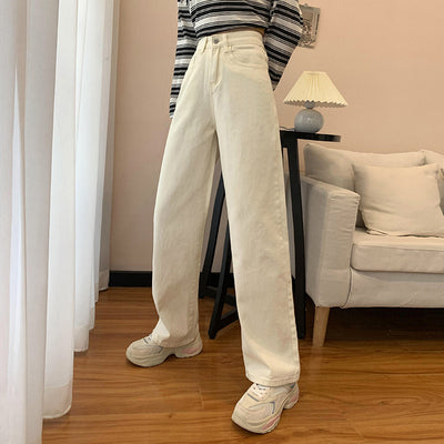 Jeans Retro Cintura Alta Recta Holgada para Mujer - Image 17