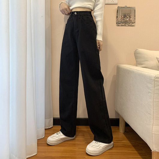 Jeans Retro Cintura Alta Recta Holgada para Mujer - Image 18