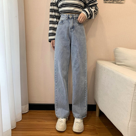 Jeans Retro Cintura Alta Recta Holgada para Mujer - Image 19