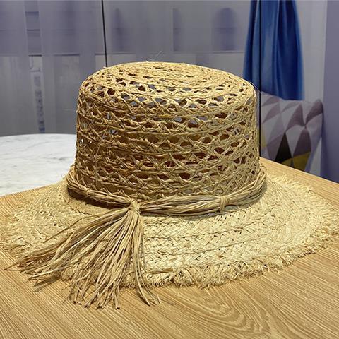 Sombrero de Paja Calado para Mujer - Gorro Playero Transpirable - Image 11