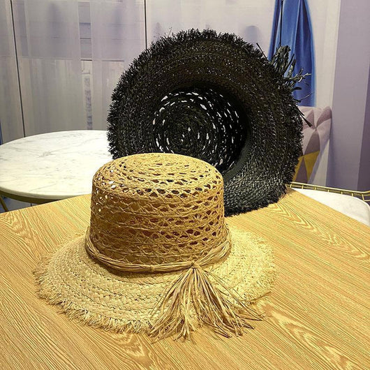 Sombrero de Paja Calado para Mujer - Gorro Playero Transpirable - Image 13