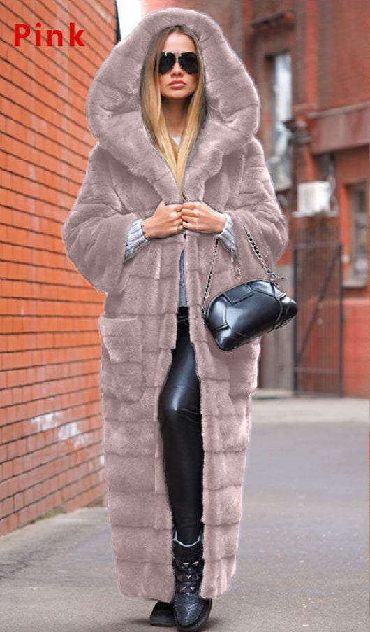 Chaqueta de Algodón con Capucha y Pelaje Sintético Engrosado - Image 7