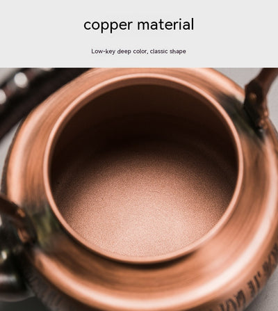 Tetera Antigua de Cobre con Mecanismo Manual para Hervir Agua - Image 23